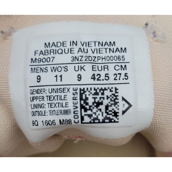 Chuck‎ Taylor Converse Pink Low Top All Star Sneakers Womens 11 Mens 9 - Picture 10 of 11